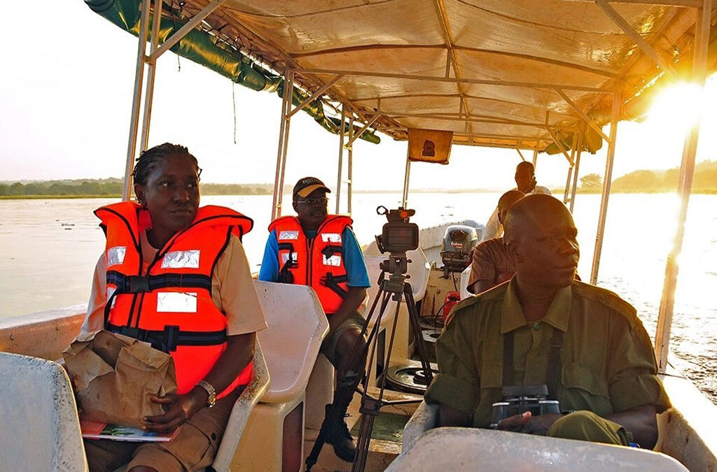 Cruising the Nile Delta in Murchison Falls National Park