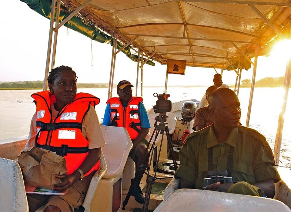 Cruising the Nile Delta in Murchison Falls National Park