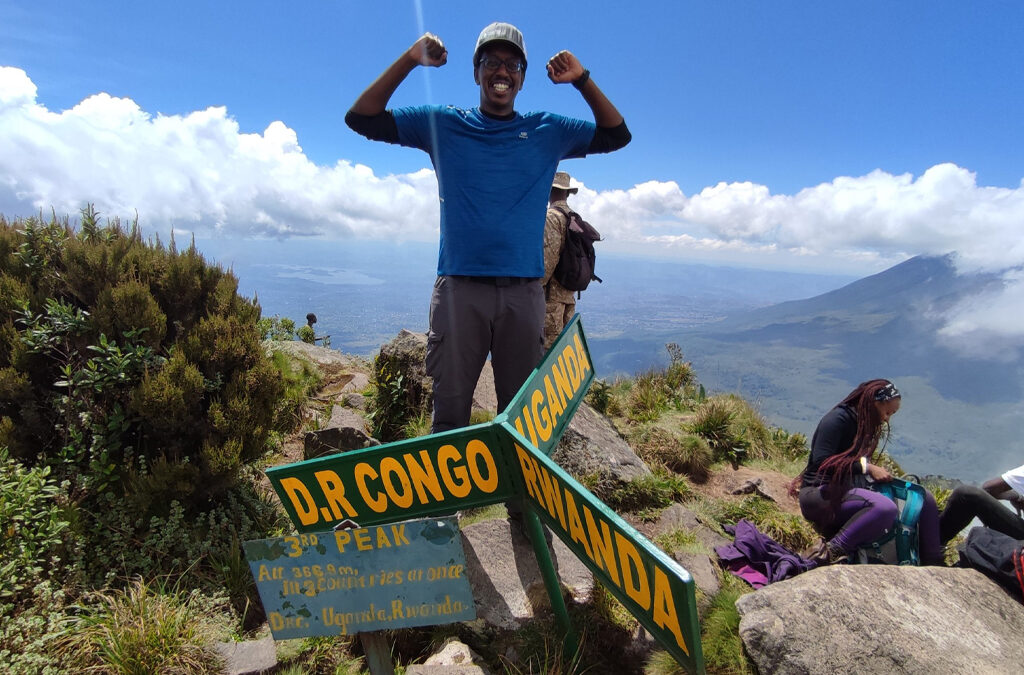 Hiking Mount Sabyinyo in Uganda