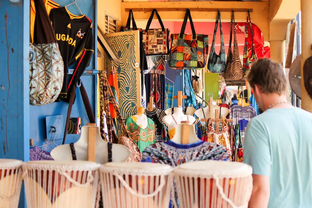 Can I buy Ugandan crafts and souvenirs locally?