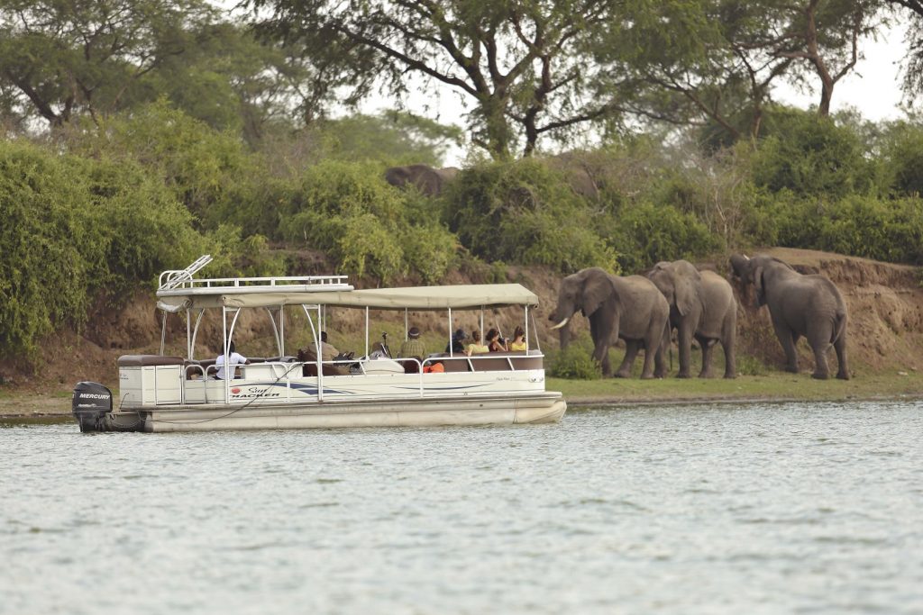 Can I go on a boat cruise along the Kazinga Channel?
