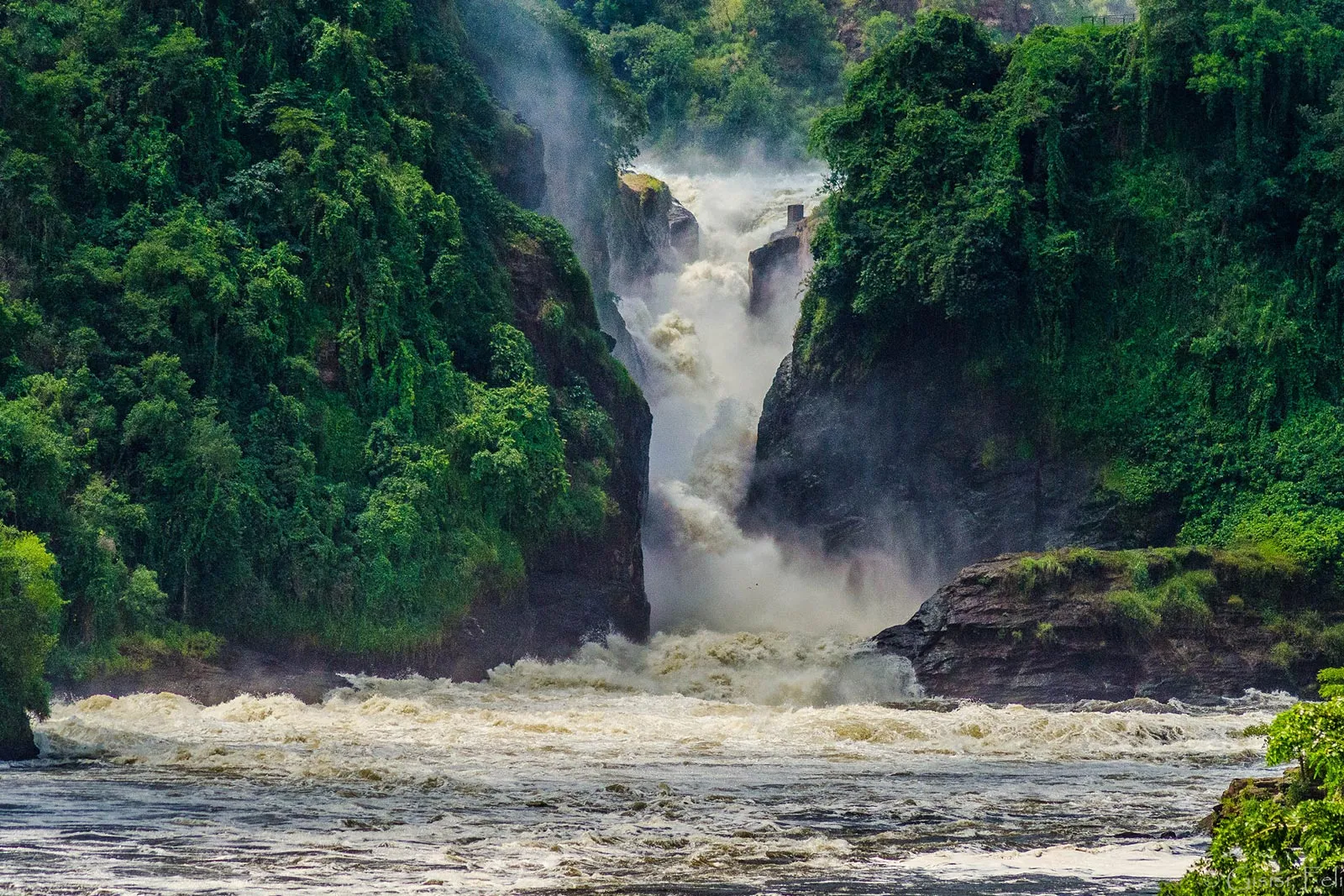 Standing at the Top of Murchison Falls