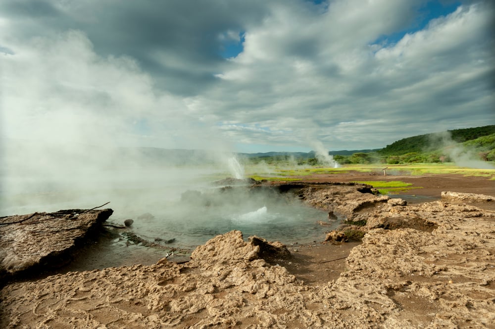 Are there geothermal hot springs in Kenya?