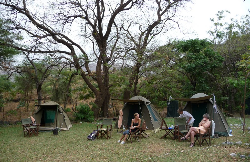 Can I camp inside Kenyan national parks?