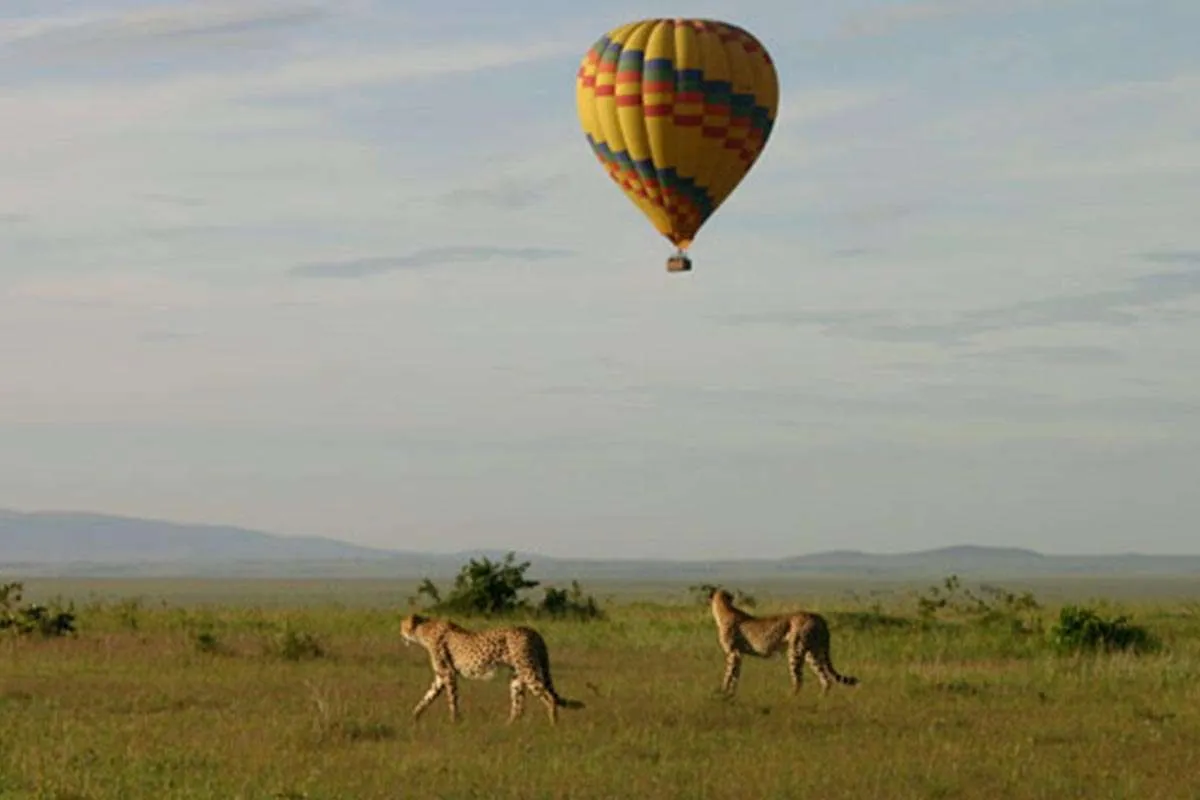 Can I take a hot air balloon over Murchison Falls?