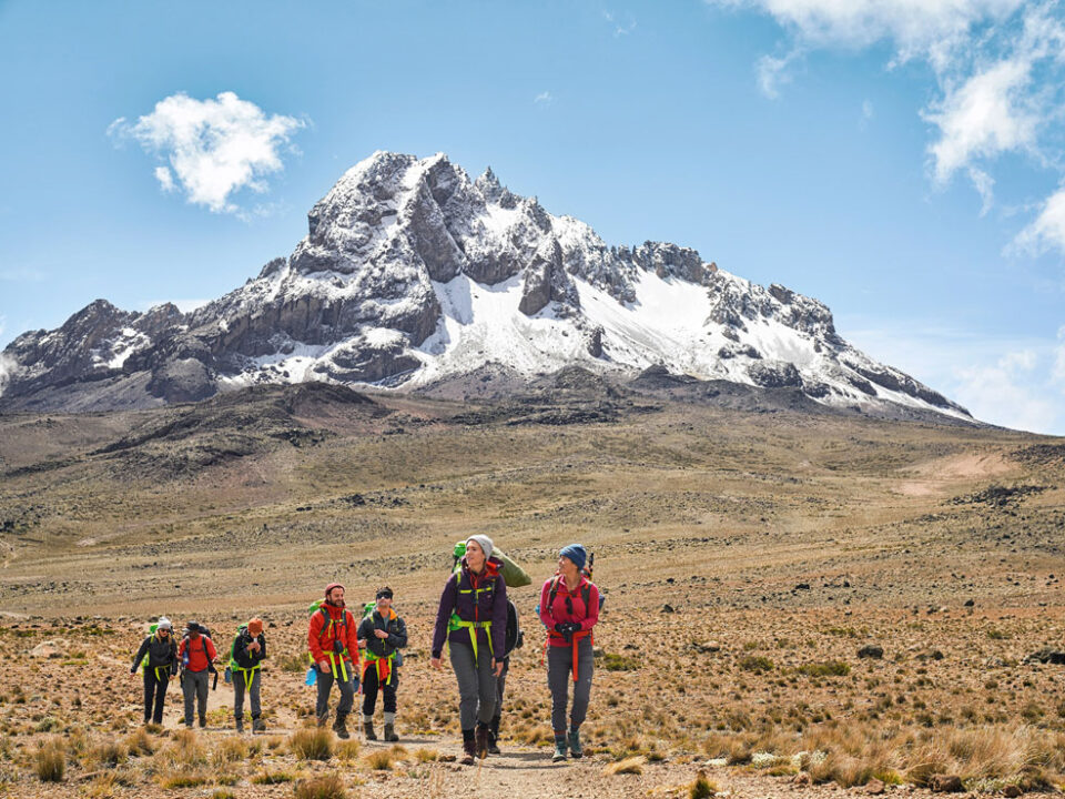 How hard is the Mount Kenya climb compared to Kilimanjaro?