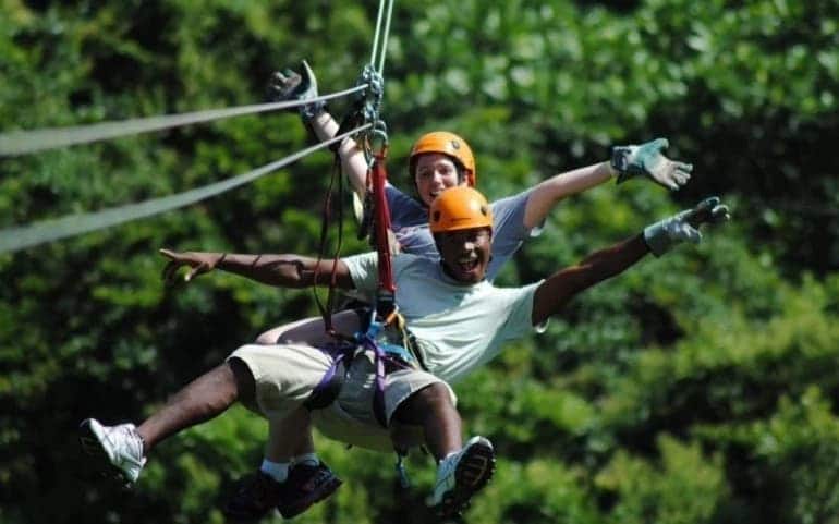 Where can I go zip-lining in Kenya?