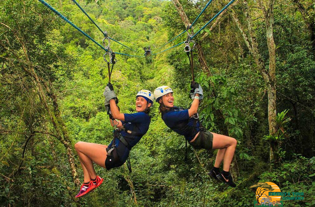 Zip Lining Through Mabira Forest