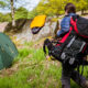 What is the difference between backpacking and hiking?