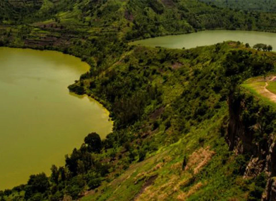 Twin lakes of Rubirizi