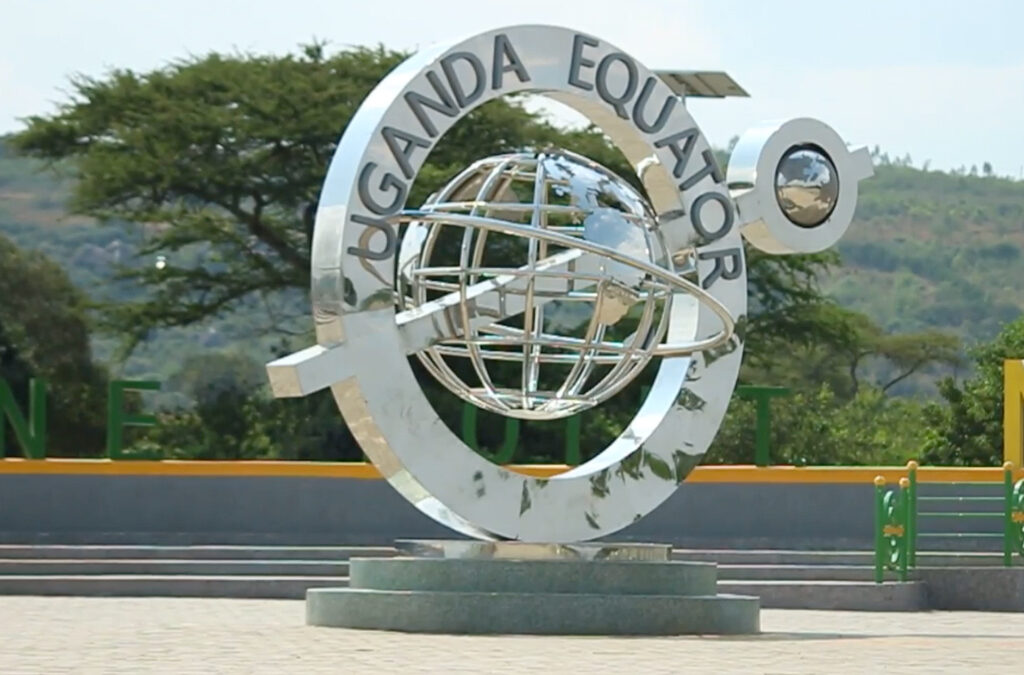 Equator Line at Queen Elizabeth National Park, Uganda
