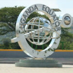 Equator Line at Queen Elizabeth National Park, Uganda