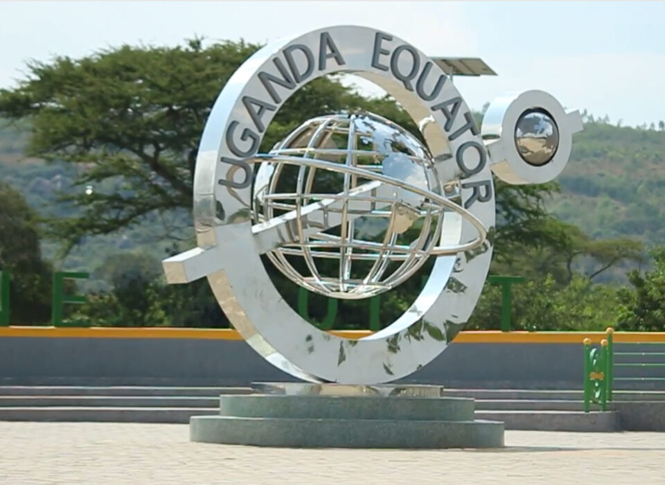 Equator Line at Queen Elizabeth National Park, Uganda